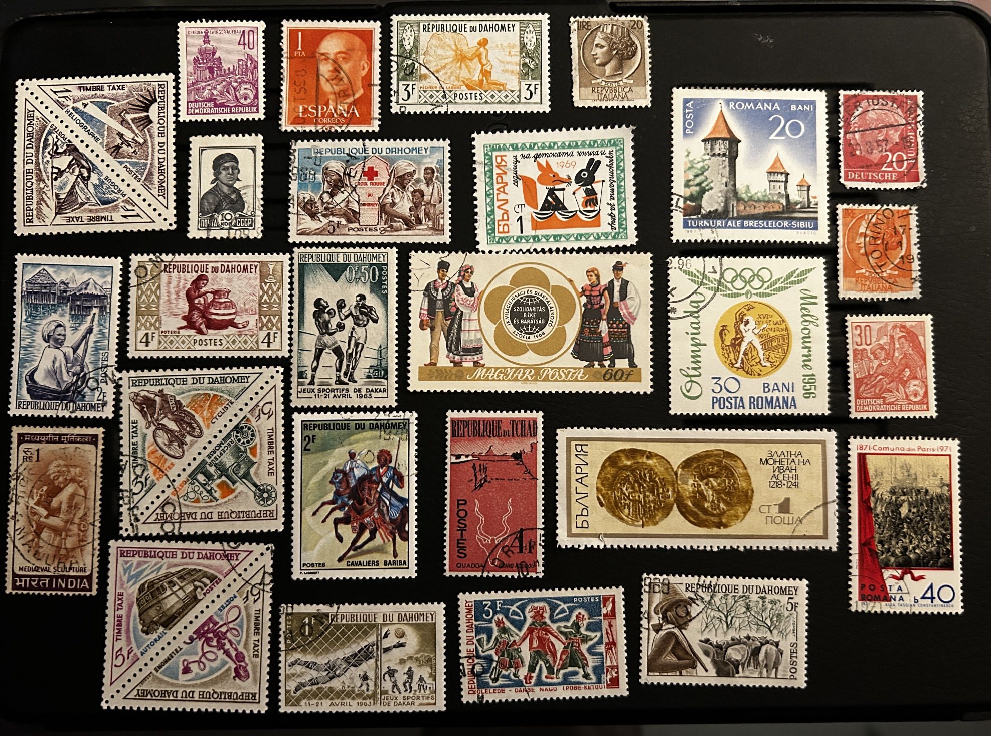 International Collection of Vintage Stamps