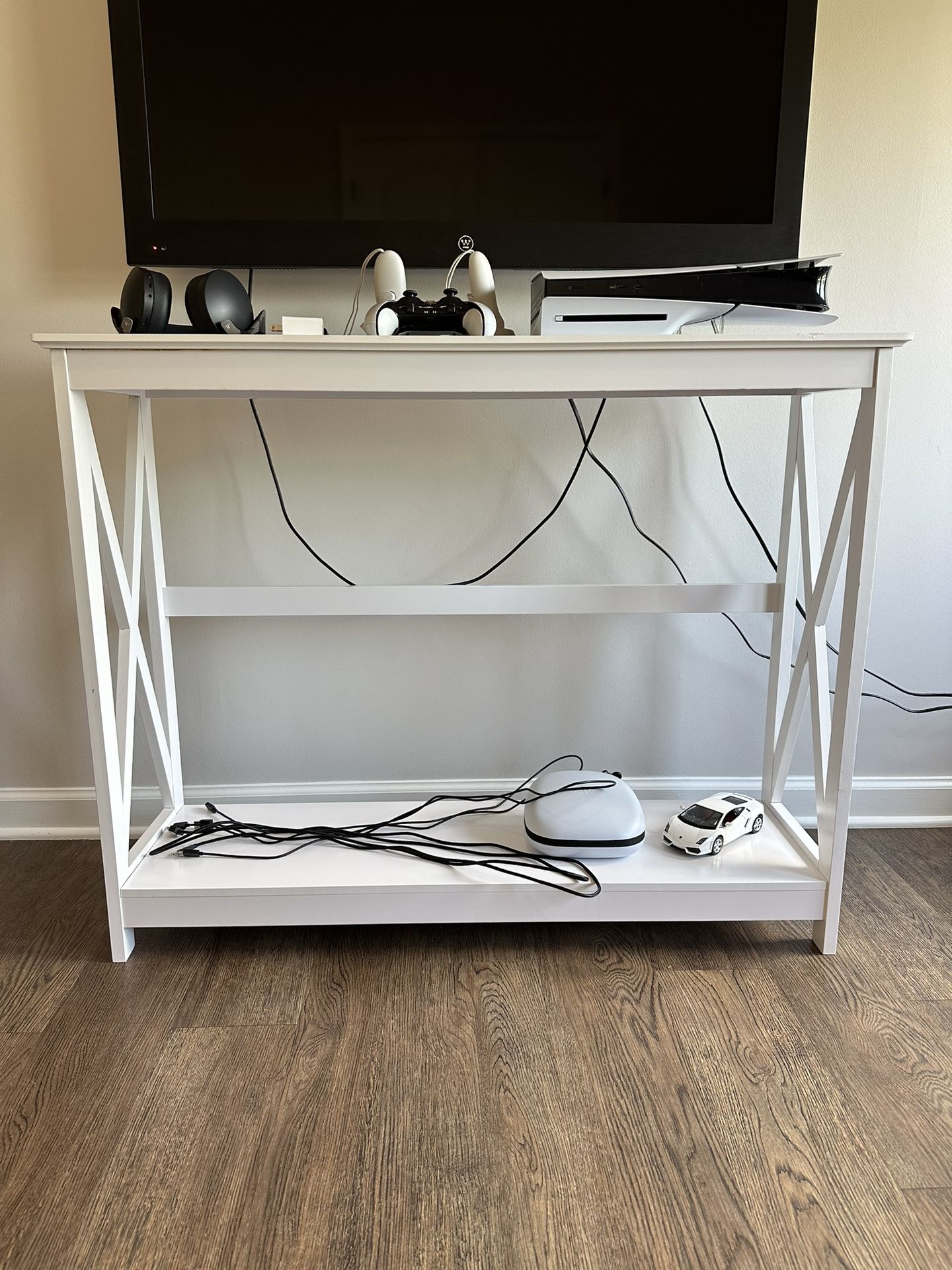 White Sofa Console Table