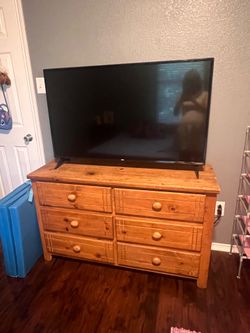 Broyhill Wood Cabinet Dresser TV Stand