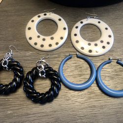 Vintage Style Hoop Earrings 