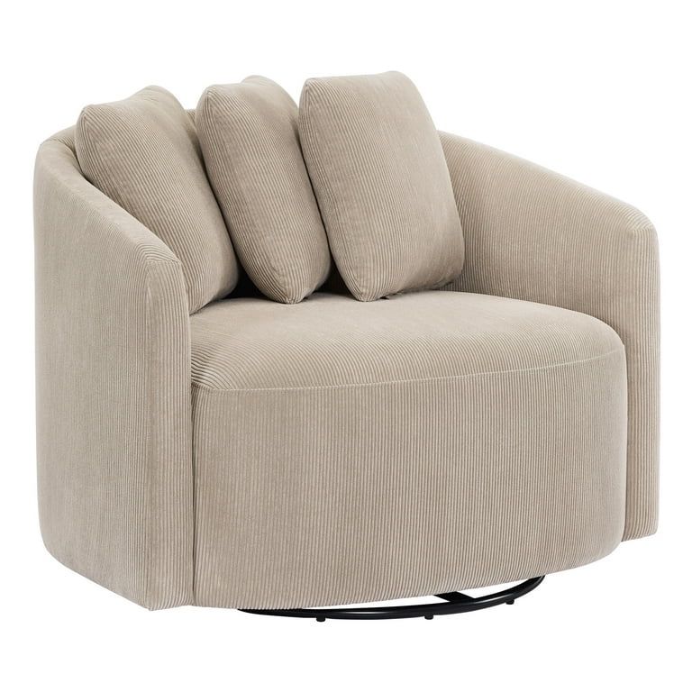 Beautiful Drew Accent Chair by Drew Barrymore, Fawn Cord