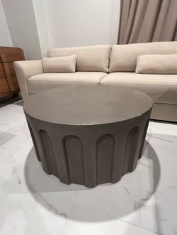 Very heavy well made grey coffee table