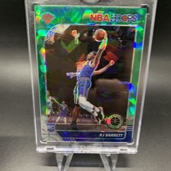 RJ Barrett Green Cracked Ice Rookie Card