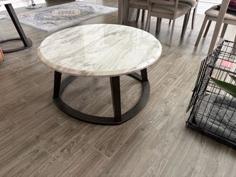 White marble style table