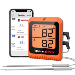 ThermoPro 650 ft Wireless Meat Thermometer for Smoker Grill, Meat Thermometer Di