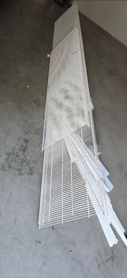 Metal garage shelving