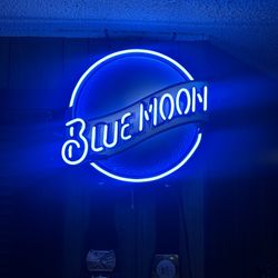 Blue Moon Neon Light 