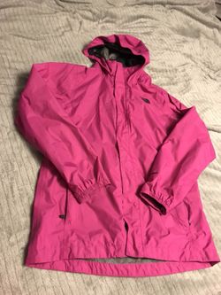North face pink and black