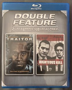 Righteous Kill and Traitor Blu Ray DVD/ Discs