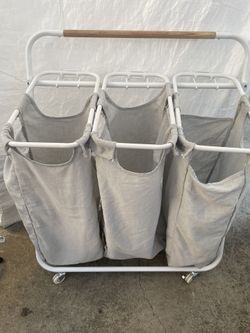 Laundry Sorter Cart With Wheels 