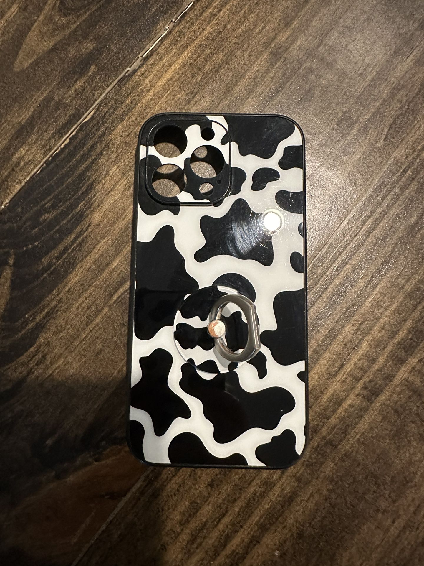 Cow Print Case Iphone 14 Pro Max With Cellphone Ring Holder
