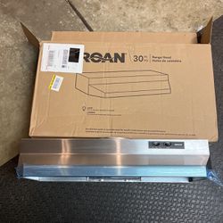 30” Stainless Ducted Range Hood