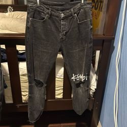 Ksubi Distressed Black Jeans