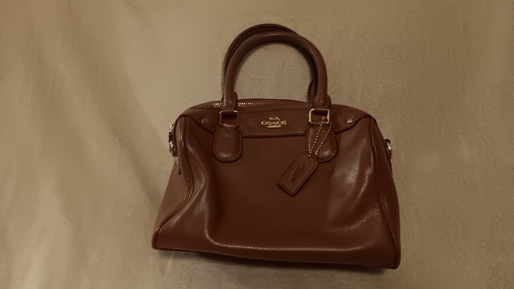 Brown Leather Coach Bag