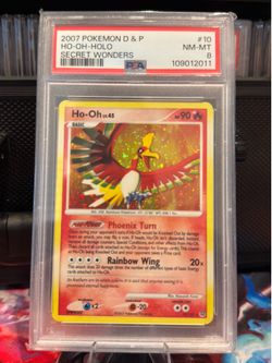 Pokemon PSA 8 Ho-Oh Holo #10 Secret Wonders