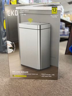 EKO Deluxe Mirage 13 Gallon Motion Sensor Trash Can