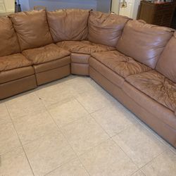 Leather Sectional 