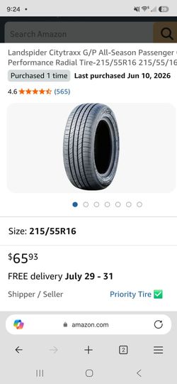 Tires 215 55 16