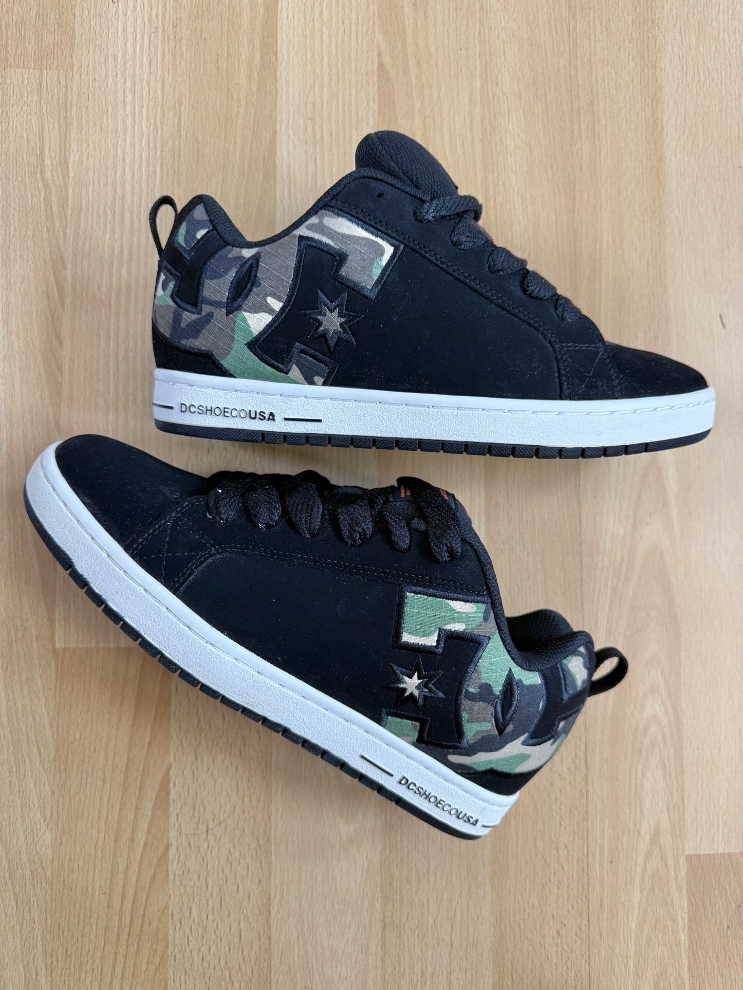 New Men DC Size 10 Court Graffik Camo Skate Shoes Suede Leather Sneaker