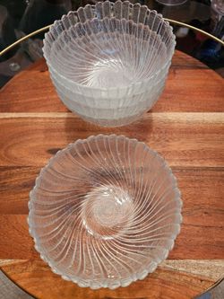 Small Glass Bowls Set of 5