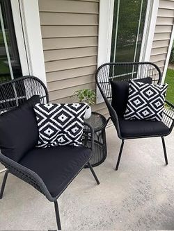 Patio chairs and table