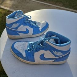 Nike Air Jordan Light Blue/white Hight Top 
