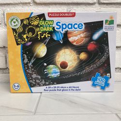 The Learning Journey Puzzle Doubles Glow in the Dark - Space - New 