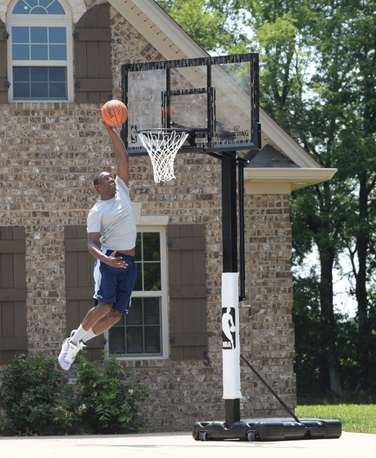 Spalding NBA 60" Acrylic Screw Jack Portable Hoop System