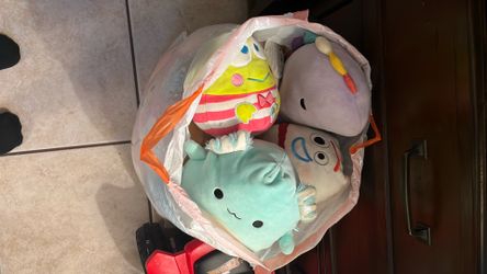 random bag of squishmallows and plushies