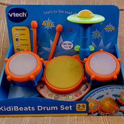 Vtech KidiBeats Drum Set New