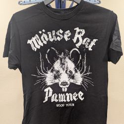 Mouse Rat Tour T- Shirt Parks And Recreation Men's S Black