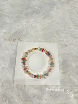 ✨ Fairy Blossom Bracelet 🧚🏻‍♀️ | Natural Crystal Chip Design ✨