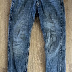 Levi's 511 jeans men's 33 x 30 slim straight blue stretch denim pants  
