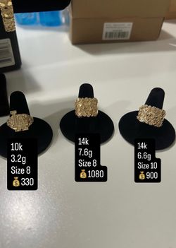10k gold ring 14k gold ring (prices shown 💰💰)