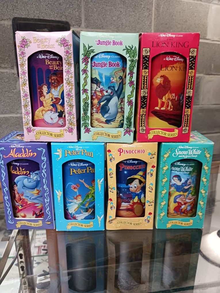 Walt Disney Cups- Collector Series (Set Of 7)
