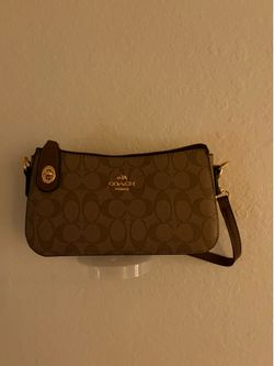 Coach brown shoulder purse