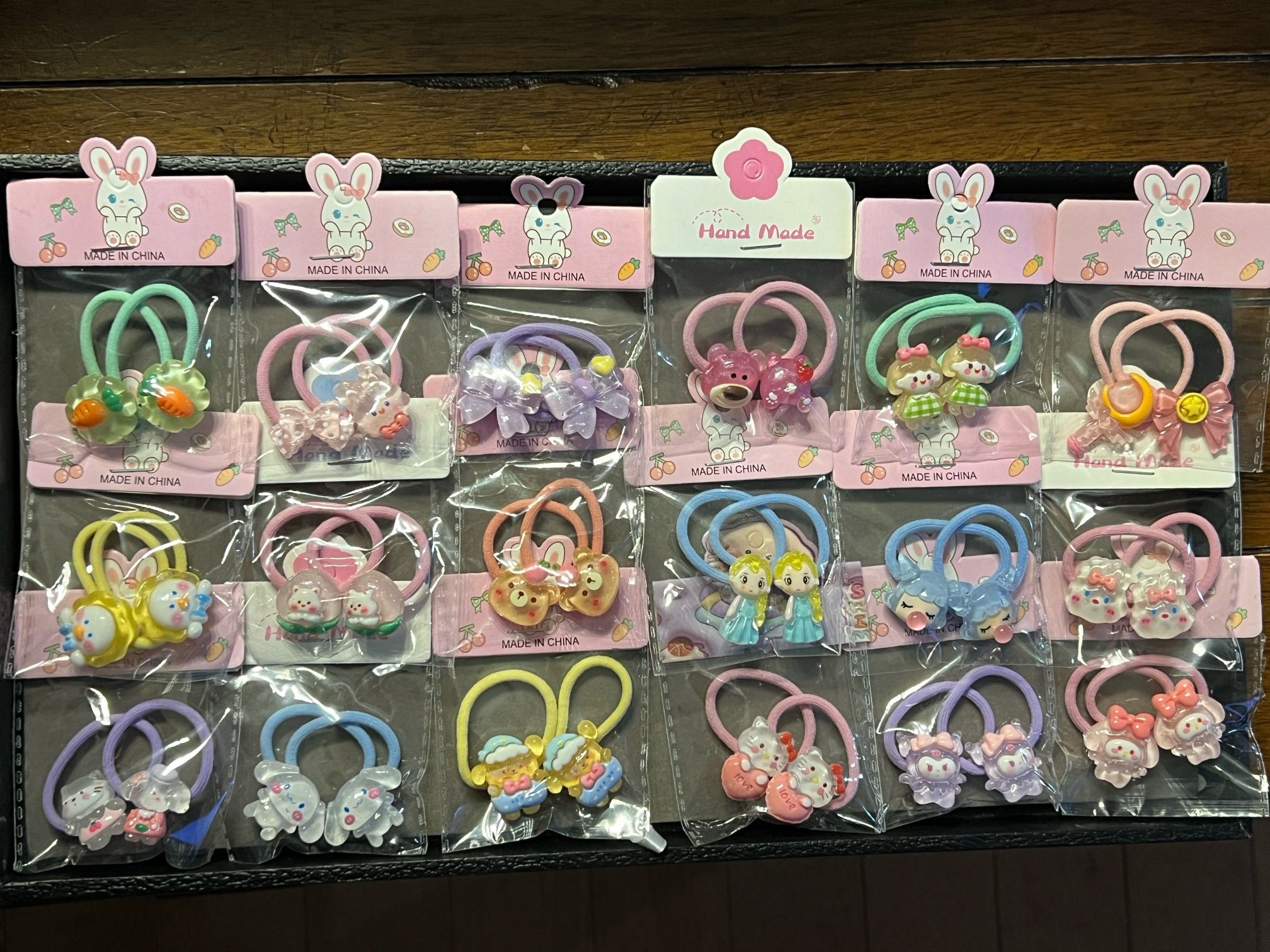 18pcs Hair elastic bands