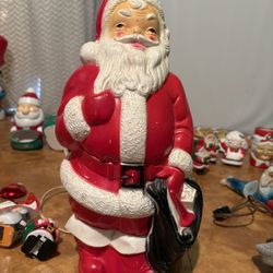 Vintage Light Up Santa