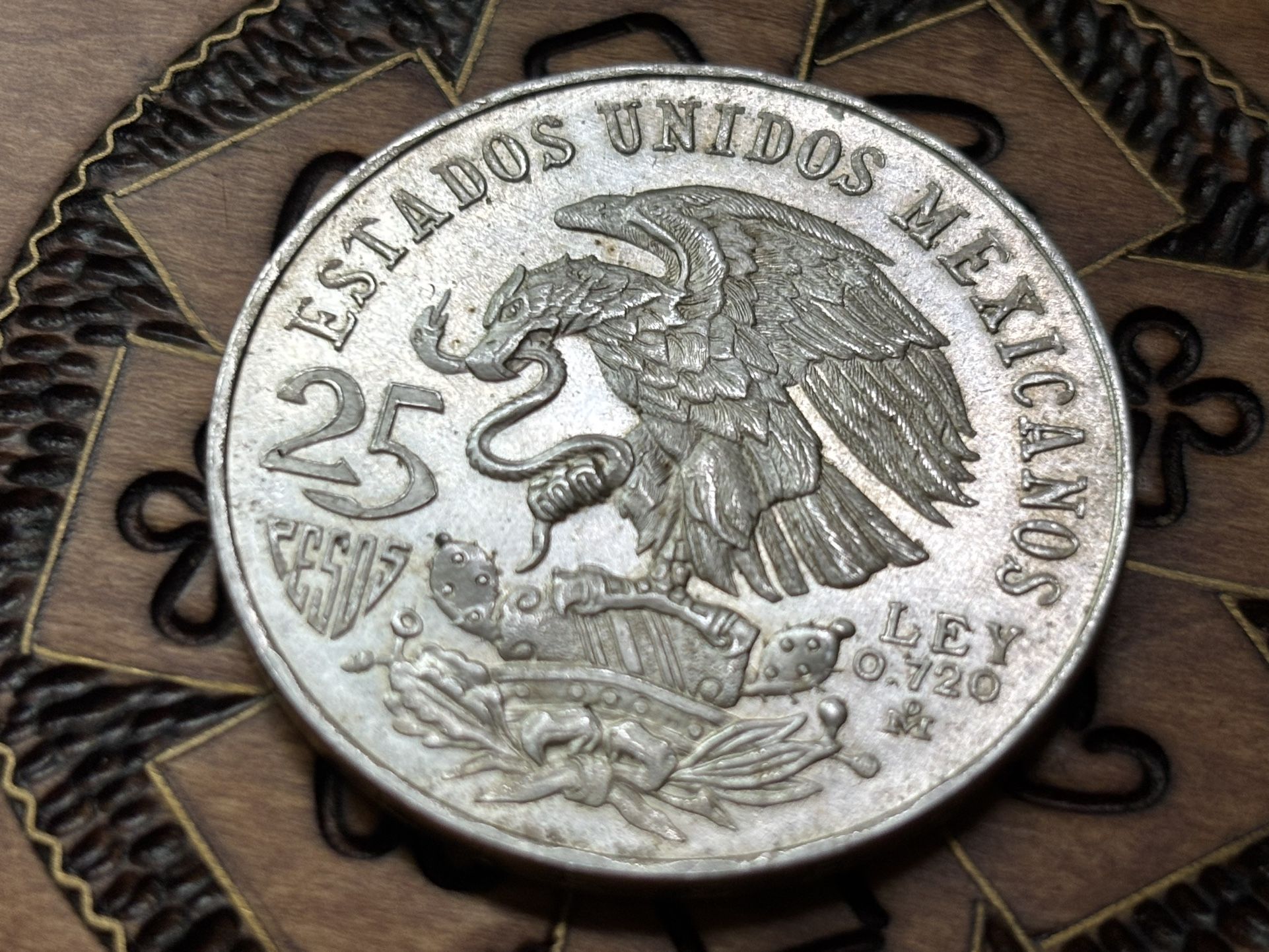 25 Pesos 1968. Coin Of Mexico