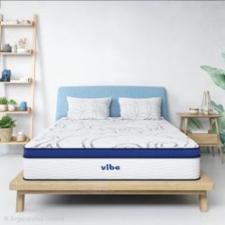 New♦️12" Full Size Mattress Pillow Top Hybrid Gel Memory Foam In The Box Seal