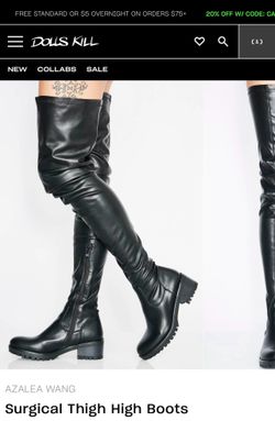 Black Knee High Boots