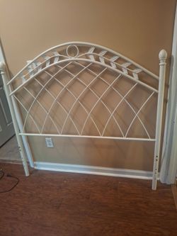 Metal White Headboard