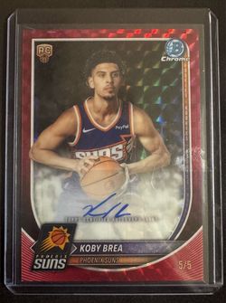 2025-26 Topps Bowman Chrome Koby Brea RC Auto #5/5