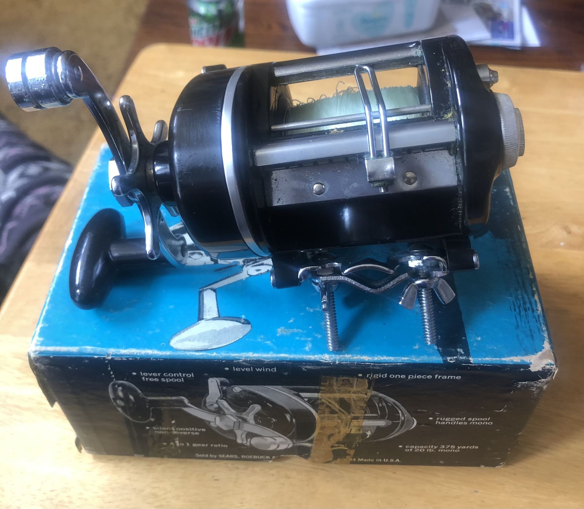 Vintage Sears Level Wind Fishing Reel