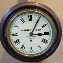 Holden & Son Chiswell Street railway station mechanical clock.