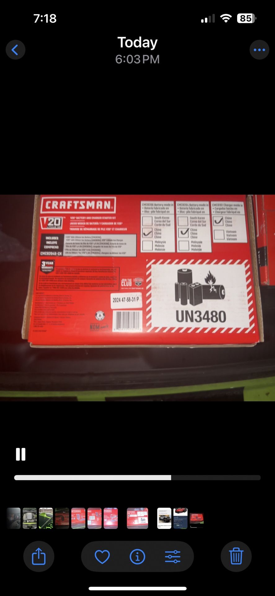 Craftsman 4 And 6ah Batteries And Charger 