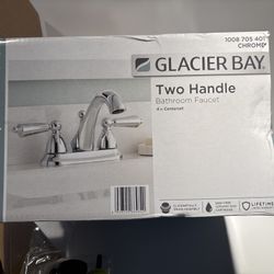 New Glacier Bay Teapot 4 in. Centeret 2-Handle Bathroom Faucet