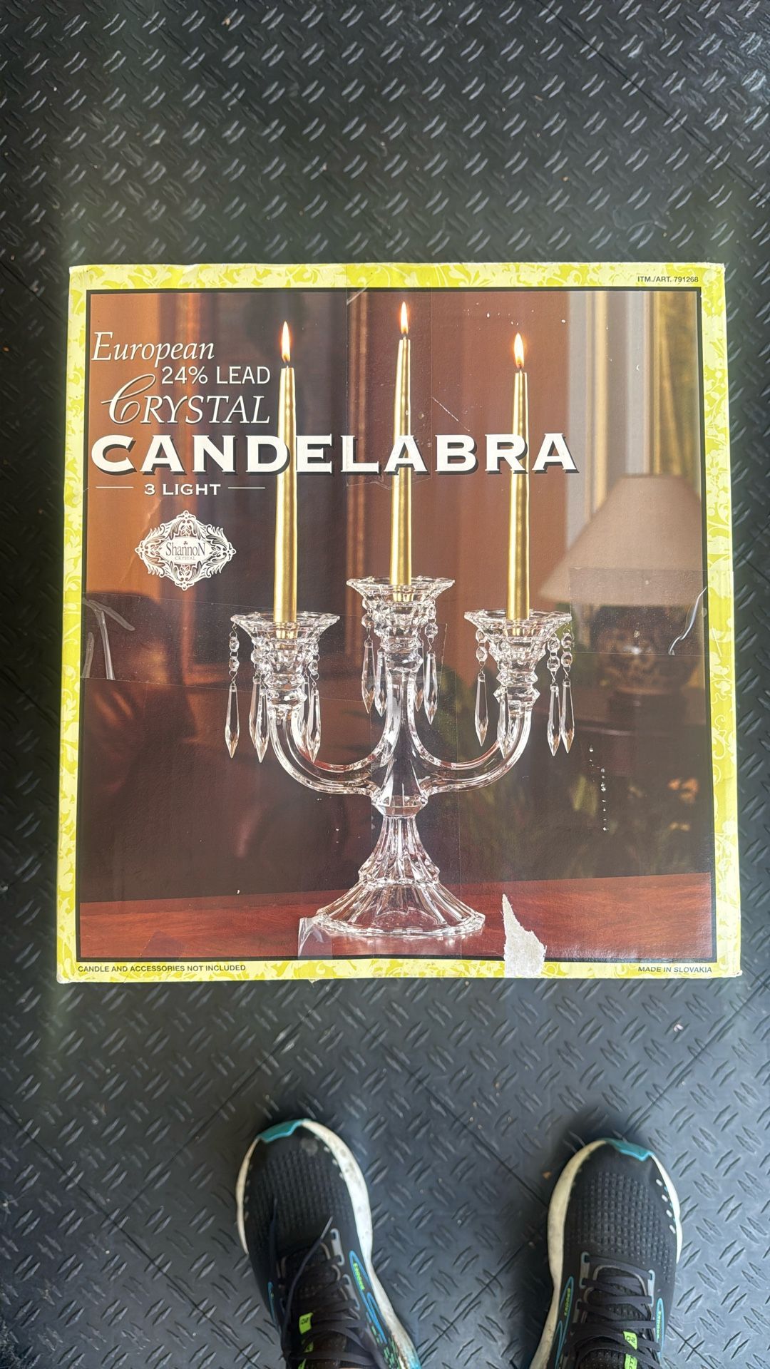 European Crystal candelabra