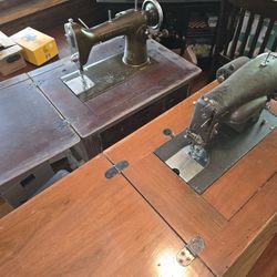 Double Find! Westinghouse  And Kenmore Sewing Machine Folding Cabinets
