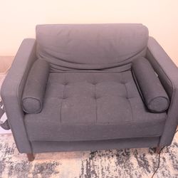 2 Oversized Blue Chairs